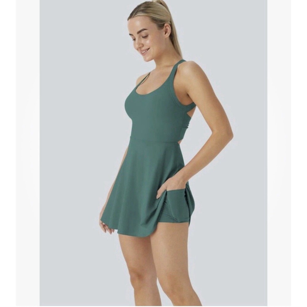 Halara SoftlyZero Airy Backless Active Dress W/ E… - image 1